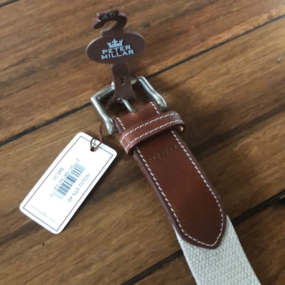 Peter Millar needlepoint Reserve belt new